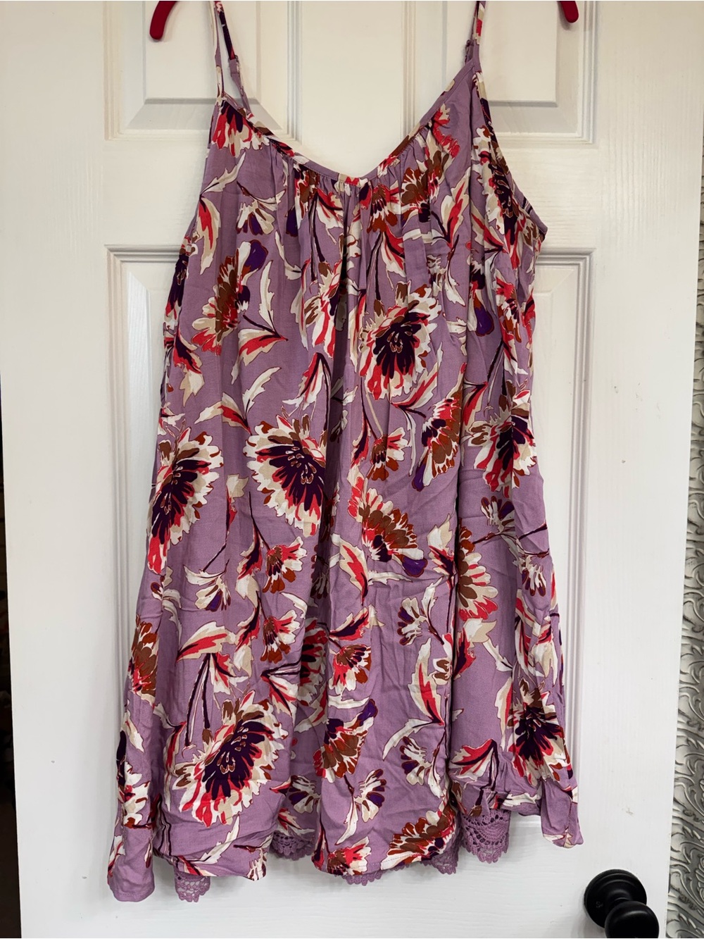 Xhilaration Lavender Floral Mini Dress L